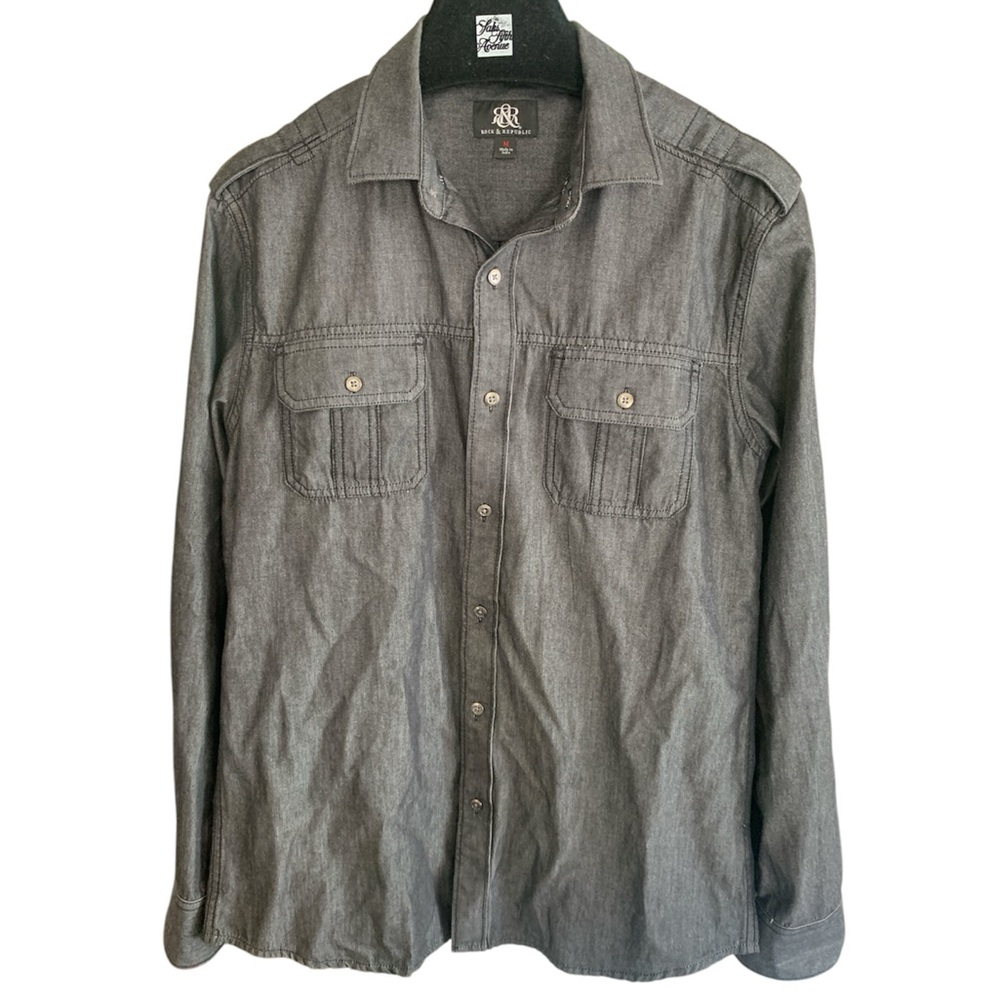 Charcoal grey rock & republic men’s buttons down
